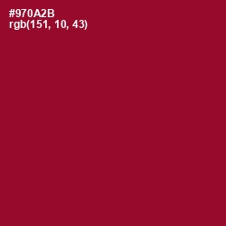 #970A2B - Burgundy Color Image