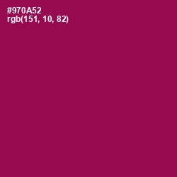 #970A52 - Cardinal Pink Color Image