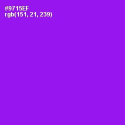 #9715EF - Electric Violet Color Image