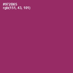 #972B65 - Vin Rouge Color Image