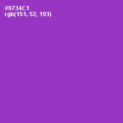 #9734C1 - Electric Violet Color Image
