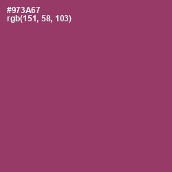 #973A67 - Vin Rouge Color Image