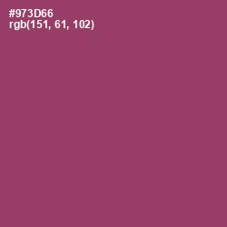 #973D66 - Vin Rouge Color Image