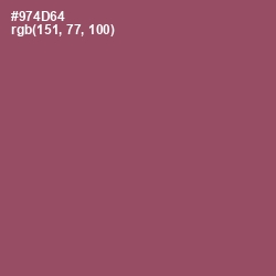 #974D64 - Cannon Pink Color Image