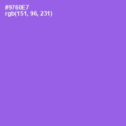 #9760E7 - Medium Purple Color Image