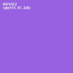 #9761E2 - Medium Purple Color Image