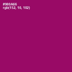 #980A66 - Fresh Eggplant Color Image