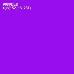 #980DED - Electric Violet Color Image