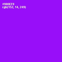 #980EF9 - Electric Violet Color Image