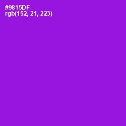 #9815DF - Electric Violet Color Image