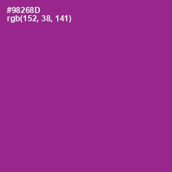 #98268D - Vivid Violet Color Image
