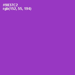 #9837C2 - Electric Violet Color Image