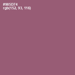 #985D74 - Cannon Pink Color Image