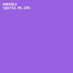 #9860E2 - Medium Purple Color Image