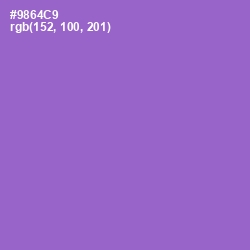 #9864C9 - Amethyst Color Image