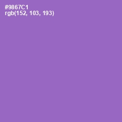 #9867C1 - Amethyst Color Image