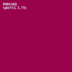 #99034B - Cardinal Pink Color Image