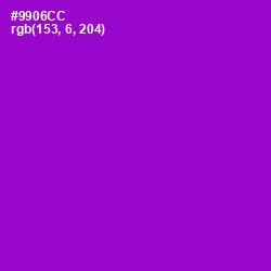 #9906CC - Electric Violet Color Image