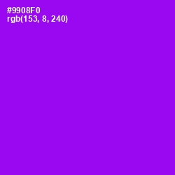#9908F0 - Electric Violet Color Image