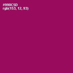 #990C5D - Cardinal Pink Color Image