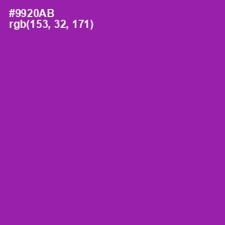 #9920AB - Violet Eggplant Color Image