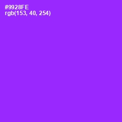 #9928FE - Electric Violet Color Image