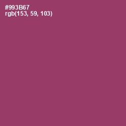 #993B67 - Vin Rouge Color Image