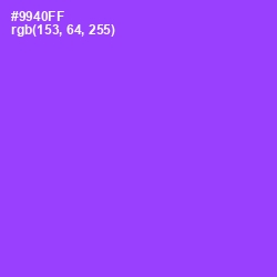 #9940FF - Medium Purple Color Image