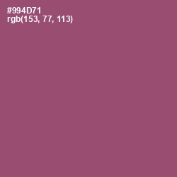 #994D71 - Cannon Pink Color Image
