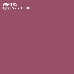 #994F65 - Cannon Pink Color Image