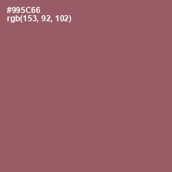 #995C66 - Cannon Pink Color Image