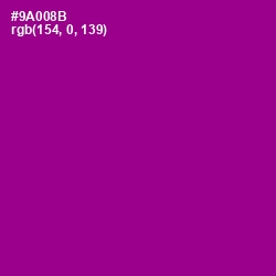 #9A008B - Violet Eggplant Color Image