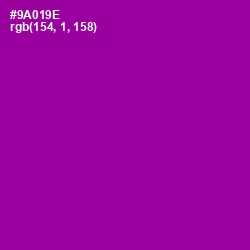 #9A019E - Violet Eggplant Color Image