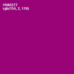 #9A0277 - Fresh Eggplant Color Image