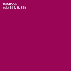 #9A0556 - Cardinal Pink Color Image