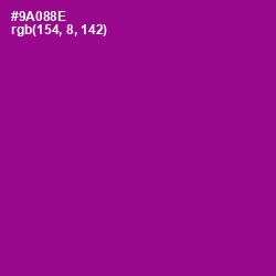 #9A088E - Violet Eggplant Color Image