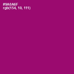 #9A0A6F - Fresh Eggplant Color Image