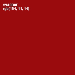 #9A0B0E - Sangria Color Image