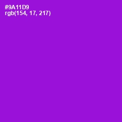 #9A11D9 - Electric Violet Color Image