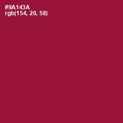 #9A143A - Paprika Color Image