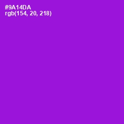 #9A14DA - Electric Violet Color Image