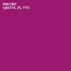 #9A196F - Fresh Eggplant Color Image