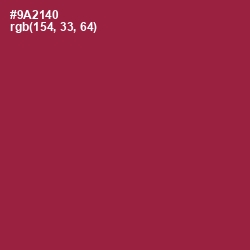 #9A2140 - Solid Pink Color Image
