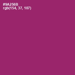 #9A256B - Vin Rouge Color Image