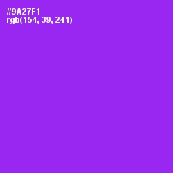 #9A27F1 - Electric Violet Color Image