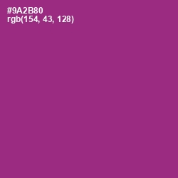 #9A2B80 - Vivid Violet Color Image