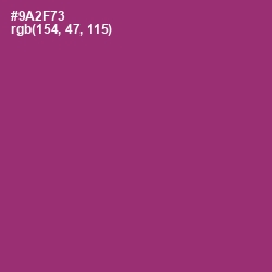 #9A2F73 - Plum Color Image