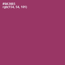 #9A3665 - Vin Rouge Color Image