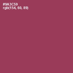 #9A3C59 - Camelot Color Image