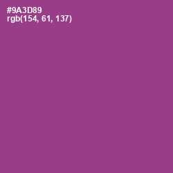 #9A3D89 - Vivid Violet Color Image